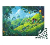 The Shire in Spring Puzzle 1000 Pezzi Dwarf's House Puzzle Legno Premium Facile Da Comporre Per Adulti Idea Regalo Art Collection Giochi Rilassamento E Intelligence Challenge 1000pcs (75x50cm)