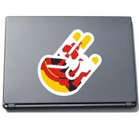 The Shocker Hand - Laptop adesivo/Laptop Skin/Sticker Decal Sticker - 210 X 144 mm - contorno bianco con bandiera/Bandiera - Brunei della Brunei