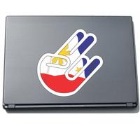 The Shocker Hand - Laptop adesivo/Laptop Skin/Sticker Decal Sticker - 210 X 153 mm - contorno bianco con bandiera/Bandiera - Philippines di Filippine