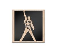 THE SHOW MUST GO ON - Quadro arredo LASERCUT composito Legno e PVC