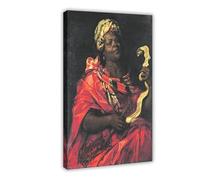 The Sibyl Agrippina - Jan Van Den Hoecke - Abraham Janssens poster su tela decorazione per camera da letto, paesaggio sportivo, ufficio, stanza, regalo, cornice 50 x 75 cm