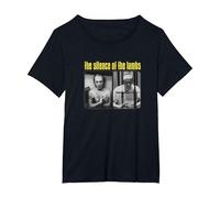 The Silence of The Lambs Buffalo Bill VS Hannibal Lecter Maglietta, Donna Plus-Size, Nero, 4X