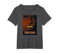 The Silence of The Lambs Hannibal Lecter Moth Movie Poster Maglietta, Donna Plus-Size, Grigio Scuro, 4X