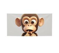 The Silent Monkey Banner e cartelli da appendere alla parete Bandiere personalizzate per feste con 4 fori sfondo con testo fotografico sfondo per feste di compleanno per interni ed esterni