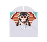 The silent monkey Beautiful Greeting Cards Set di biglietti di auguri di congratulazioni per tutte le occasioni Biglietti di auguri natalizi