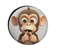 The Silent Monkey - Copertura per pneumatici di ricambio resistente alle intemperie, diametro di pneumatici da 24 a 36 pollici, protezione universale per ruote impermeabili per rimorchi, camion