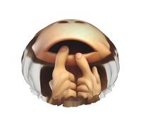 The Silent Monkey Cuffia da doccia riutilizzabile a doppio strato cuffia impermeabile per capelli con fascia elastica cappello da bagno spa salone doccia cappello per donne uomini