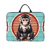 The Silent Monkey - Custodia per computer portatile da 14", con maniglia, compatibile con computer e tablet da 14"
