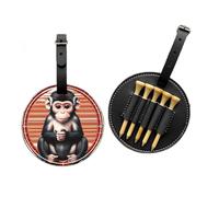 The Silent Monkey Golf Tees Organizer Bag - Versatile Black Belt Clip Sports Bag - Leggero e facile da trasportare