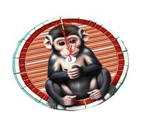 The Silent Monkey - Gonna per albero di Natale in peluche, 76,2 cm, in morbido pile di poliestere per le vacanze