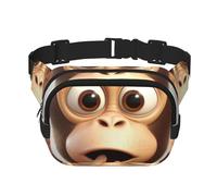 The Silent Monkey Marsupio regolabile a tracolla grande marsupio da viaggio unisex