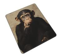 The Silent Monkey Tappetino per Mouse Bordi Cuciti Mouse Pad Portatile Tappetino Scrivania per Accessori Scrivania Laptop Ufficio 25X30Cm
