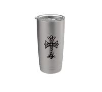The Silver Cross Black Pave Diamond Bicchiere termico in acciaio inox doppia parete