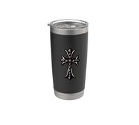 The Silver Cross Black Pave Diamond Bicchiere termico in acciaio inox doppia parete
