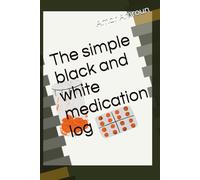 The simple black and white medication log