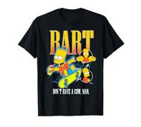 The Simpsons Bart Don't Have A Cow Man Skateboarding Montage Maglietta