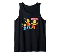 The Simpsons Bart Lisa Maggie Happy 4th of July America USA Canotta