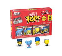 Funko Bitty Pop! The Simpsons - Itchy 4pkE una Mini Figura Misteriosa a Sorpresa - 0.9 Inch (2.2 Cm) da Collezione - Ripiano Espositivo Impilabile Incluso - Idea Regalo - Borse Party Stocking