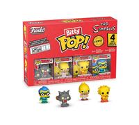 Funko Bitty Pop! The Simpsons - Scratchy - 4PKE una Mini Figura Misteriosa a Sorpresa - 0.9 Inch (2.2 Cm) da Collezione - Ripiano Espositivo Impilabile Incluso - Idea Regalo - Cake Topper