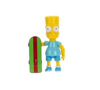 The Simpsons Camicia blu Bart da 12,7 cm con skateboard W4