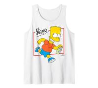 The Simpsons El Barto Bart Running & Smiling Dark Text Canotta