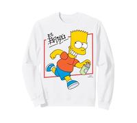 The Simpsons El Barto Bart Running & Smiling Dark Text Felpa