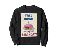 The Simpsons Free Donut on Your Birthday Felpa