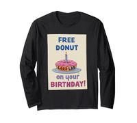 The Simpsons Free Donut on Your Birthday Maglia a Manica