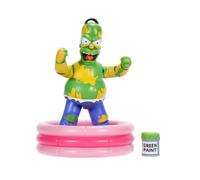 The Simpsons Furious Homer - Action figure da collezione di JAKKS Pacific, 12,7 cm, include accessori e recinzione infrangibile, azione braccio schiacciante, completamente articolato