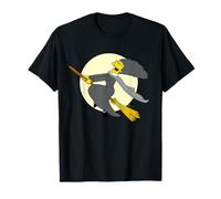The Simpsons Halloween Witch Costume Marge on Flying Broom Maglietta
