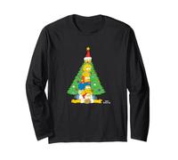 The Simpsons Holiday Family Christmas Tree Stack Maglia a Manica
