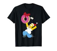 The Simpsons Holiday Homer Simpson Donut Christmas Present Maglietta