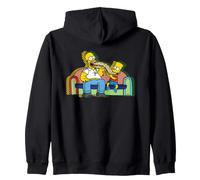 The Simpsons Homer And Bart Sandwich Pop Art Couch Gag Felpa con Cappuccio
