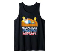 The Simpsons Homer & Bart all-American Dad Father's Day USA Canotta
