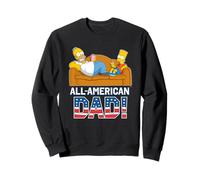 The Simpsons Homer & Bart all-American Dad Father's Day USA Felpa
