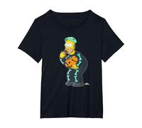 The Simpsons Homer Candy Feast Treehouse of Horror Halloween Maglietta, Donna Plus-Size, Nero, 1X