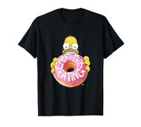 The Simpsons Homer Can't Talk Eating Donut Maglietta