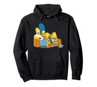 The Simpsons Homer Marge Maggie Bart Lisa Simpson Couch Felpa con Cappuccio