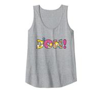 The Simpsons Homer Simpson Beer And Donuts Letters D’OH! Canotta, Donna, Grigio Melange, XL