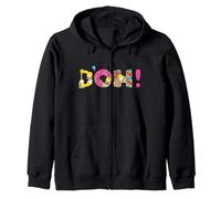 The Simpsons Homer Simpson Beer and Donuts Letters D’OH! Felpa con Cappuccio