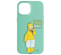 The Simpsons Homer Simpson Speak Up I'm Wearing A Towel Custodia per iPhone 15