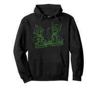The Simpsons Kang And Kodos Space Rave Alien Party Music DJs Felpa con Cappuccio