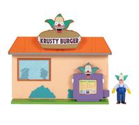 The Simpsons - Krusty Burger Playset con Action Figure di Krusty in scala 6 cm, Caratteristiche Interattive, Estremamente Dettagliato