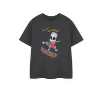 The Simpsons Maglietta Halloween Bart Simpson Maniche Corte Ragazzi (NS8586)