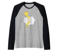 The Simpsons Monte Burns Monroe Pose V2 Maglia con Maniche Raglan