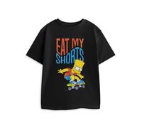 The Simpsons Nero Eat My Shorts T-shirt a maniche corte Ragazzi