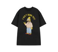 The Simpsons Nero I Ain't Dead Yet T-shirt a maniche corte Uomini
