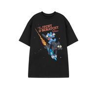 The Simpsons Nero Itchy & Scratchy T-shirt a maniche corte Uomini