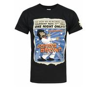 The Simpsons Nero James Brown T-shirt a maniche corte Uomini