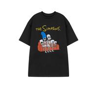 The Simpsons Nero Skeleton Couch T-shirt a maniche corte Uomini